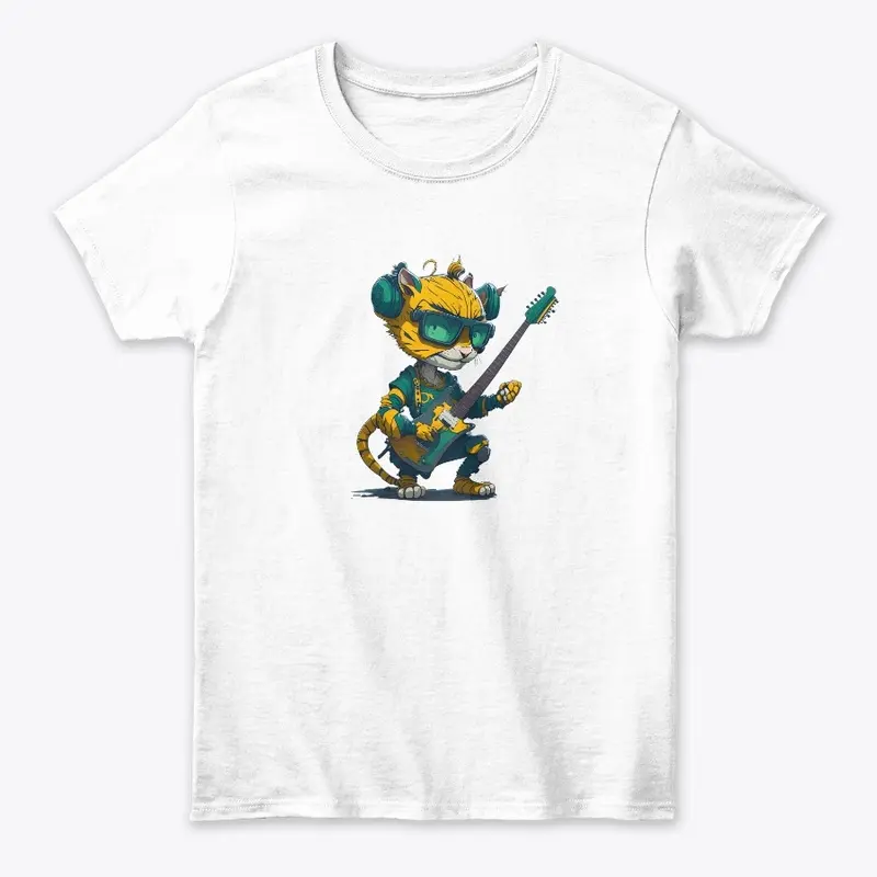 Cat With Guitar New Anime Cat Design