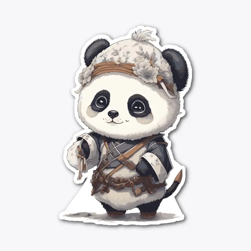 Panda with Innocent Face Design